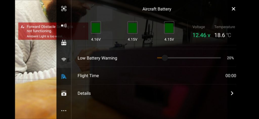 How do I check my DJI battery health - GO4 app details