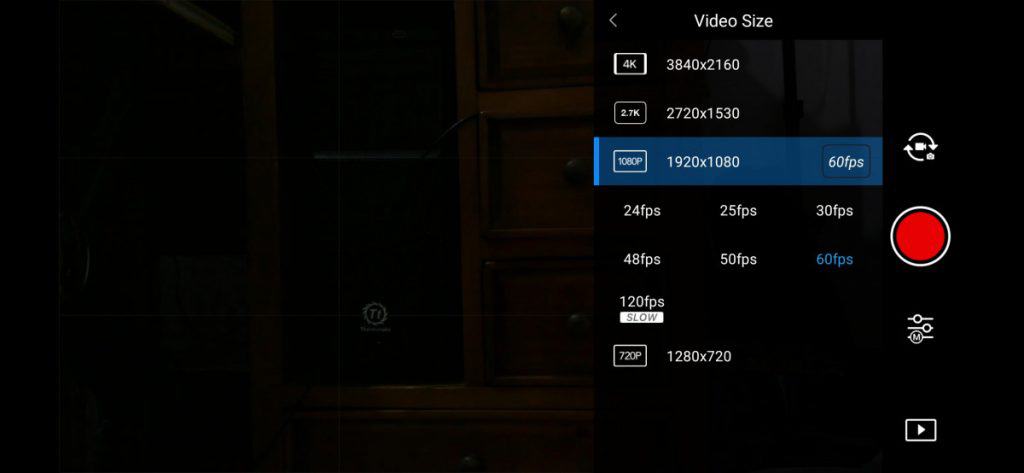 dji change video format