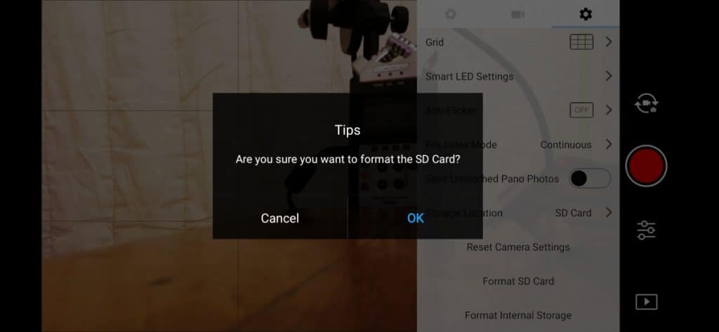 How to format SD card in DJI drone