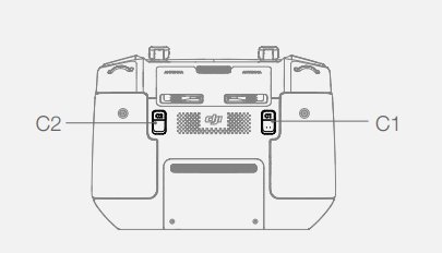 Location of the C1 and C2 buttons