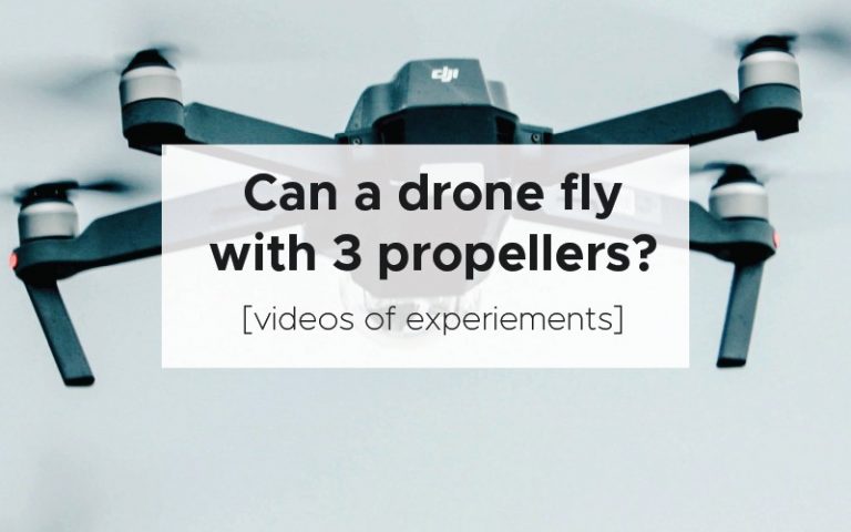 Can a drone fly with 3 propellers