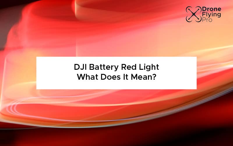 What does a DJI battery red light mean