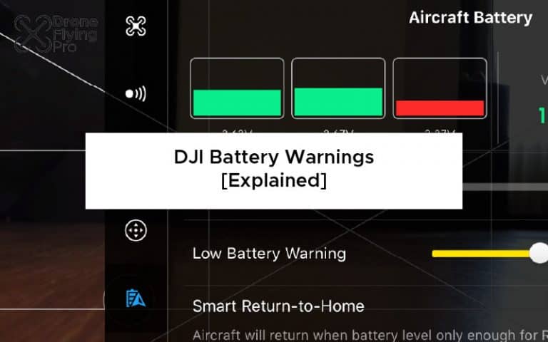 DJI battery warnings