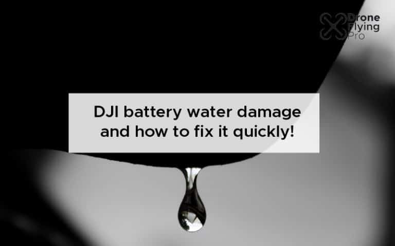 DJI battery water damage and how to fix it quickly