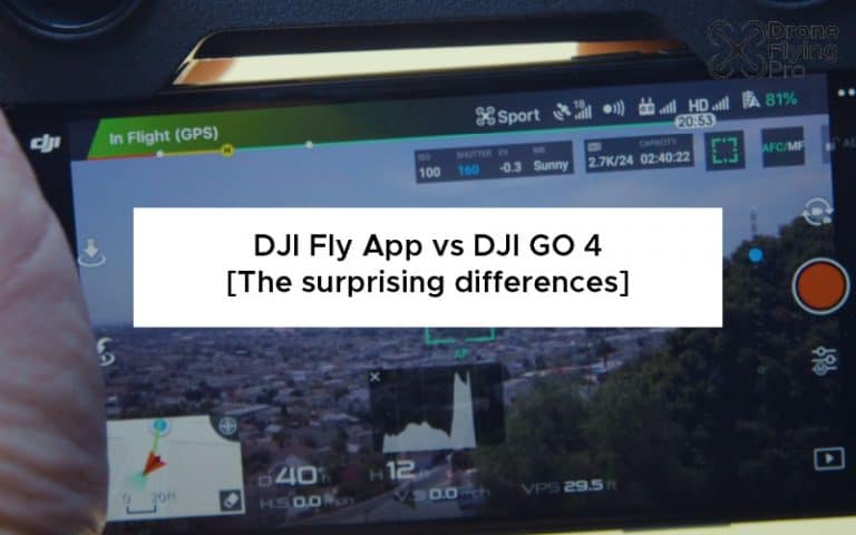 DJI flight app versus the DJI go 4