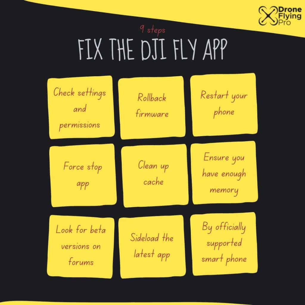 dji fly app wont open android - fixes