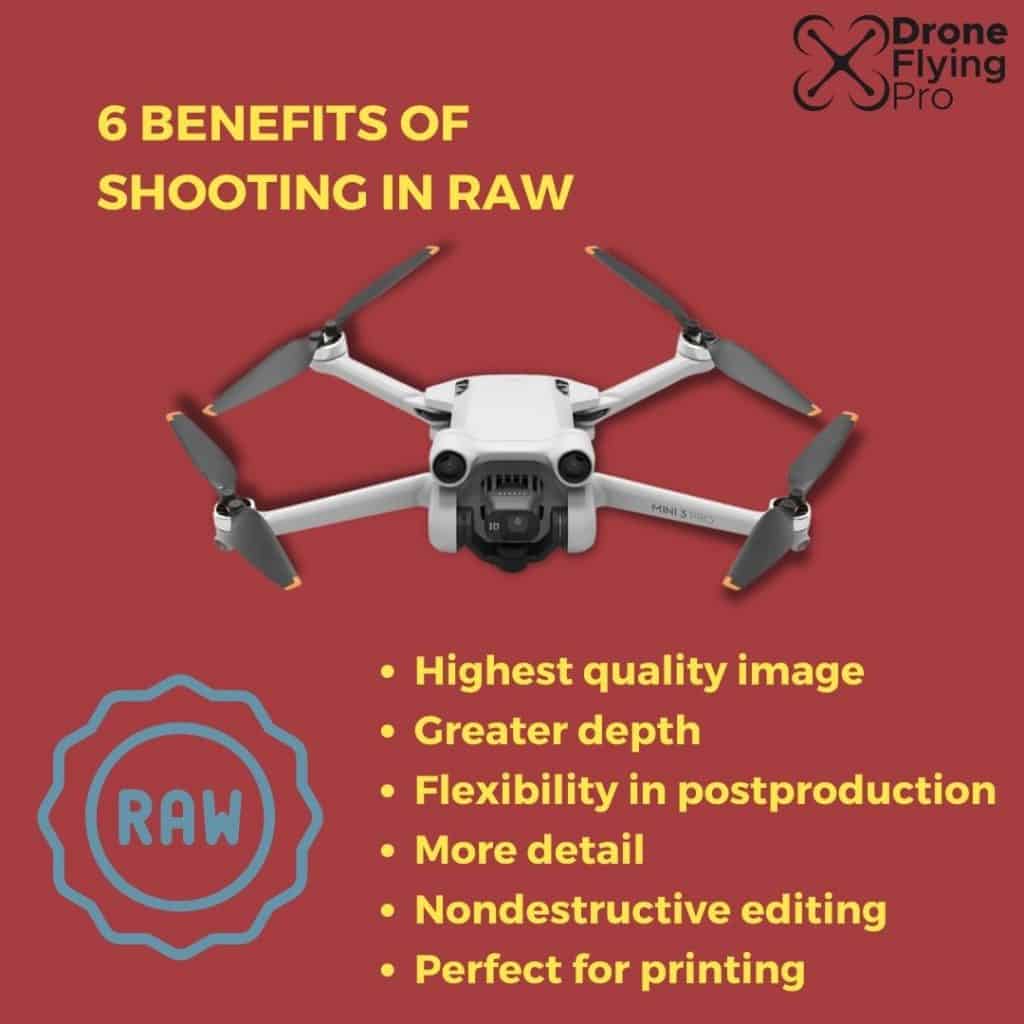 DJI mini 3 Pro shoot n raw - benefits