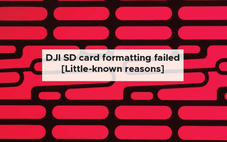 DJI SD card formatting failed [Little-known reasons]