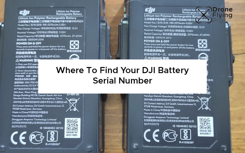 Where to find your DJI battery serial number