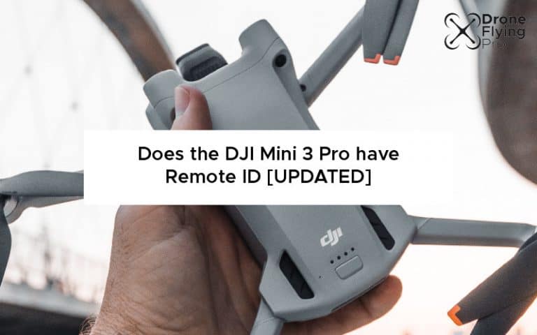 Does the DJI mini 3 pro have remote ID