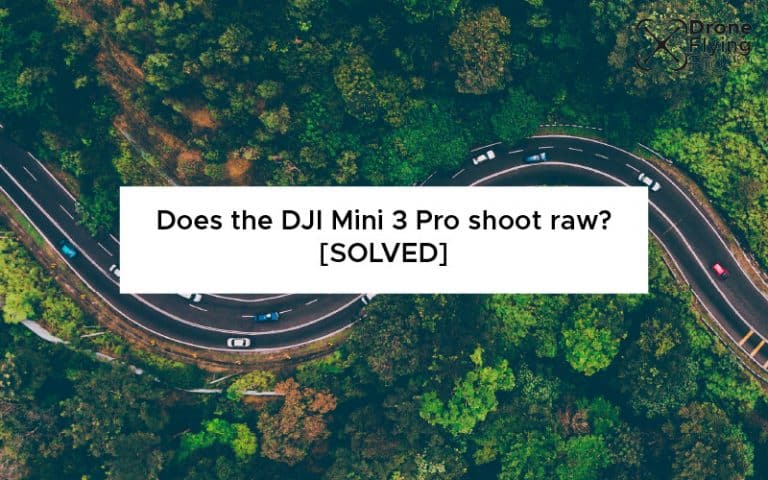 Does the DJ mini 3 pro shoot raw