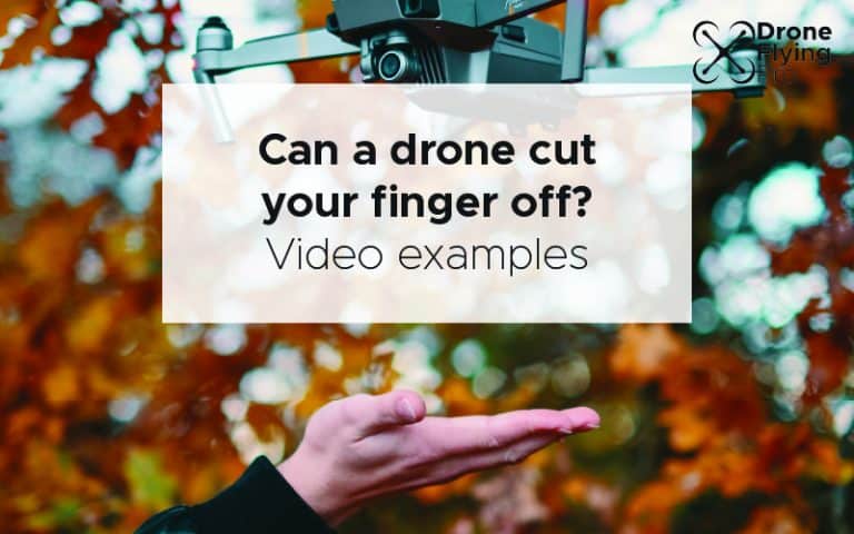 Can a drone cut your finger off?