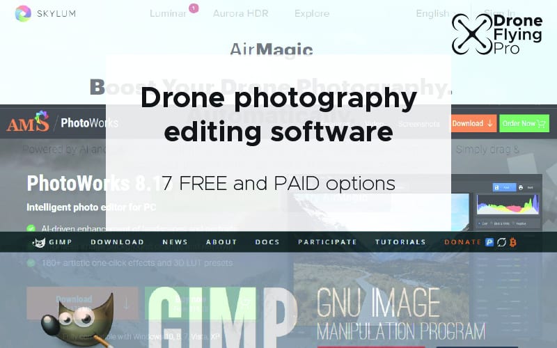Drone photography editing software - header