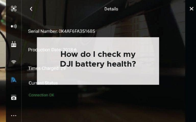 How do I check my DJI battery health?