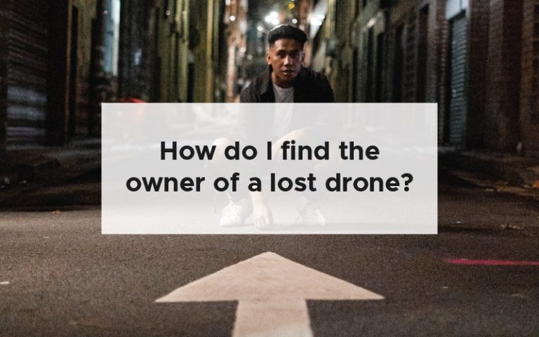 How do I find the owner of a lost drone
