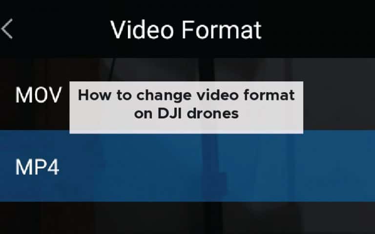 How to change video format on DJI drones