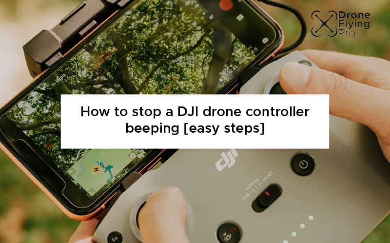 How to stop the DJI drone controller beeping