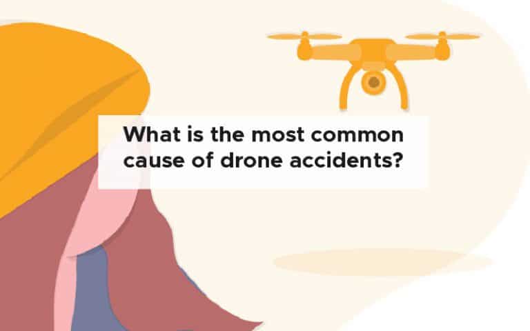 What is the most common cause of drone accidents