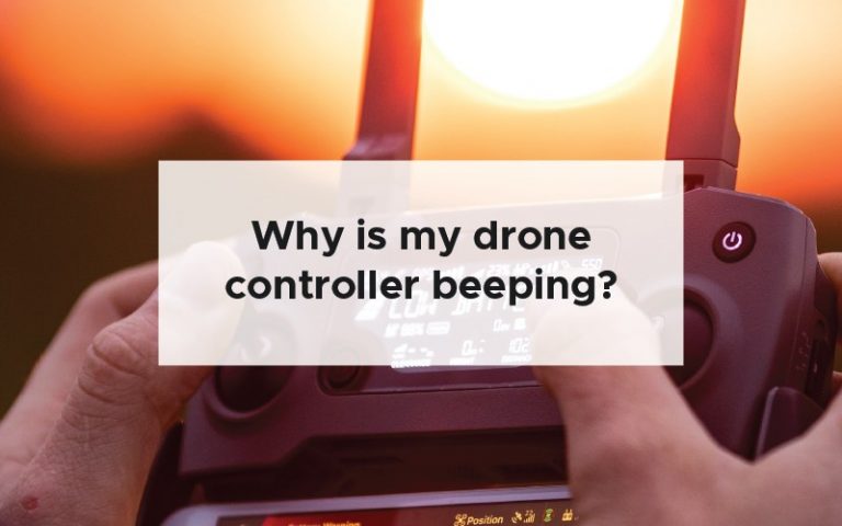 Why is my drone controller beeping