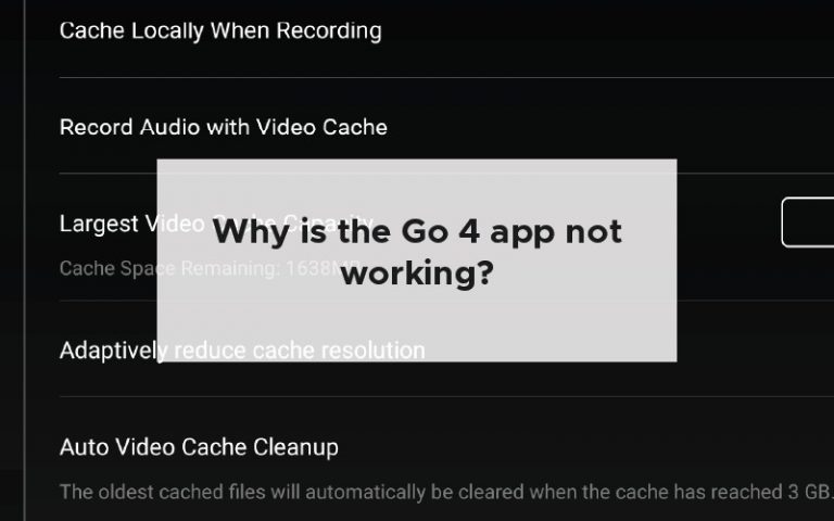 Why is the Go 4 app not working