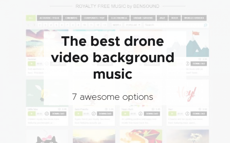 drone video background music