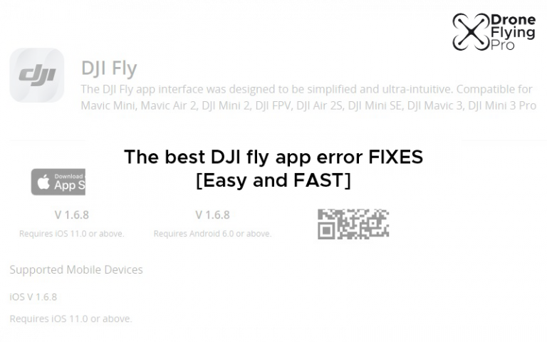 The best DJI flight Error fixes