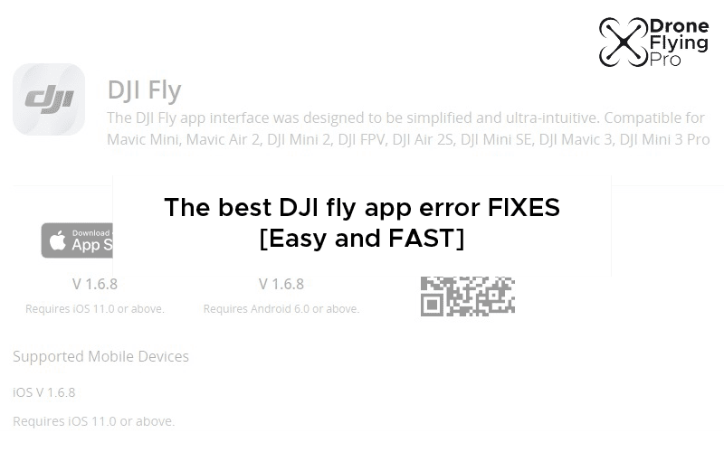 The best DJI flight Error fixes