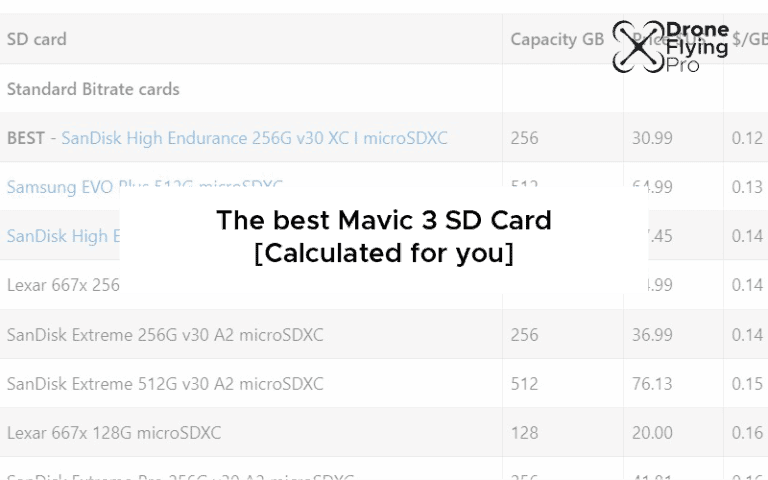 The best DJI Mavic 3 SD cards
